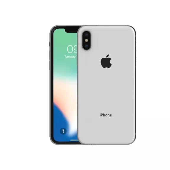 iPhone X 64 GB Silver — Sidabrinė